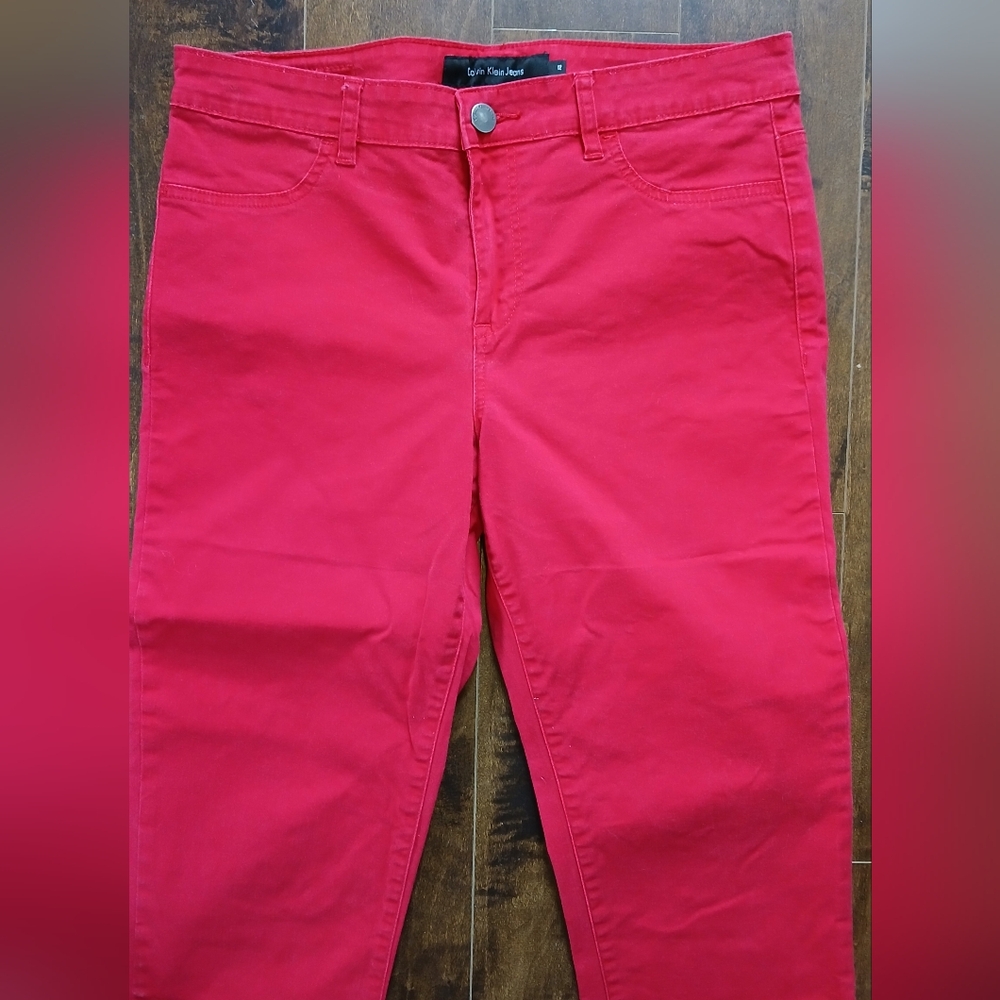 Women's Red Jeans - Picture 5 of 6